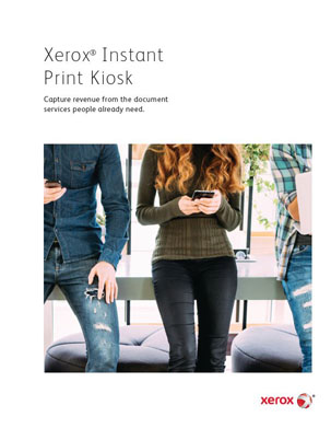 brochure, Instant Print Kiosk, Xerox, Executive Office Solutions