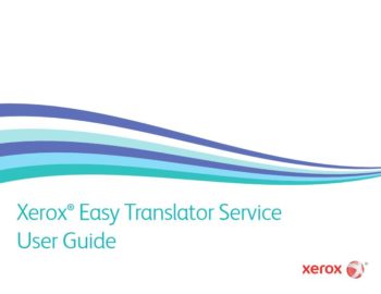 User Guide, Xerox, Easy Translator Service, Executive Office Solutions